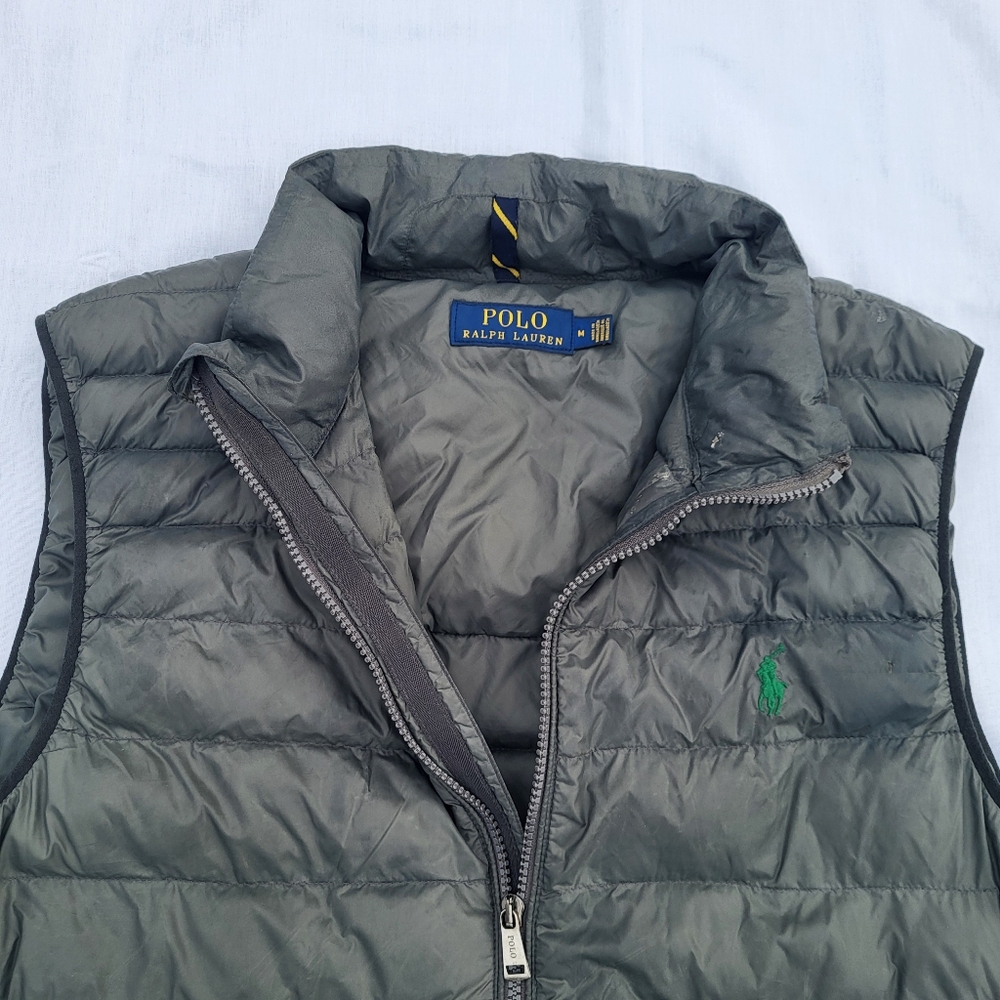 Polo Ralph Lauren Mens Down Puffer Vest Gray